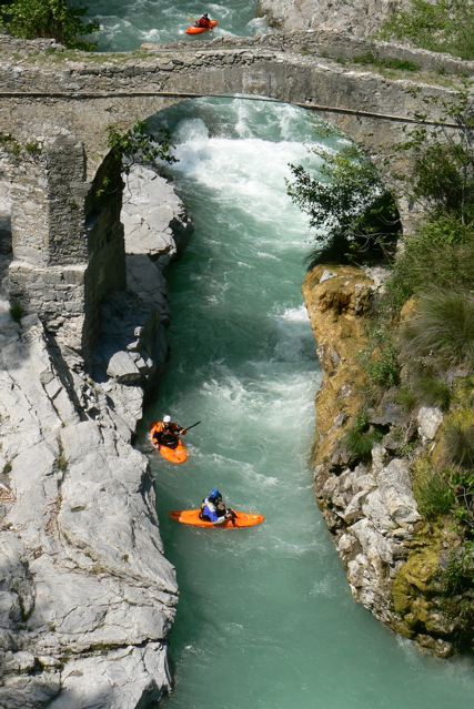 Roya italiano Kayak gola al Fanghetto