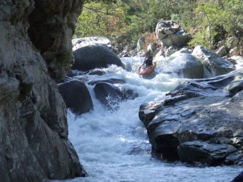 kayak Corsica Travo prima rapida